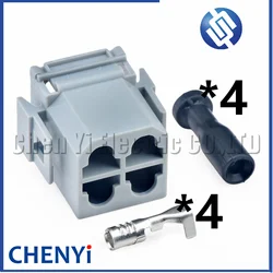 4 Pin Automotive Waterproof AC Assembly connector Car Odometer Sensor speed sensor Wire harness plug With rubber Pins For HOWO