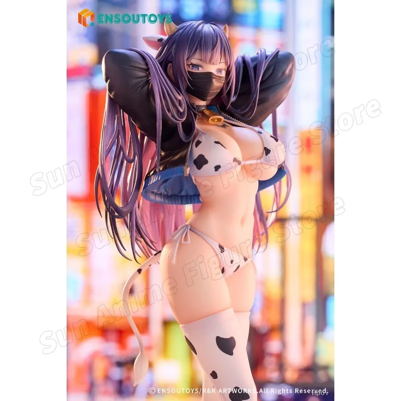 

ENSOUTOYS Original Yuna Dairy Cow Ver. 26 см ПВХ анимационные фигурки коровьи модели одежды игрушки коллекция подарков