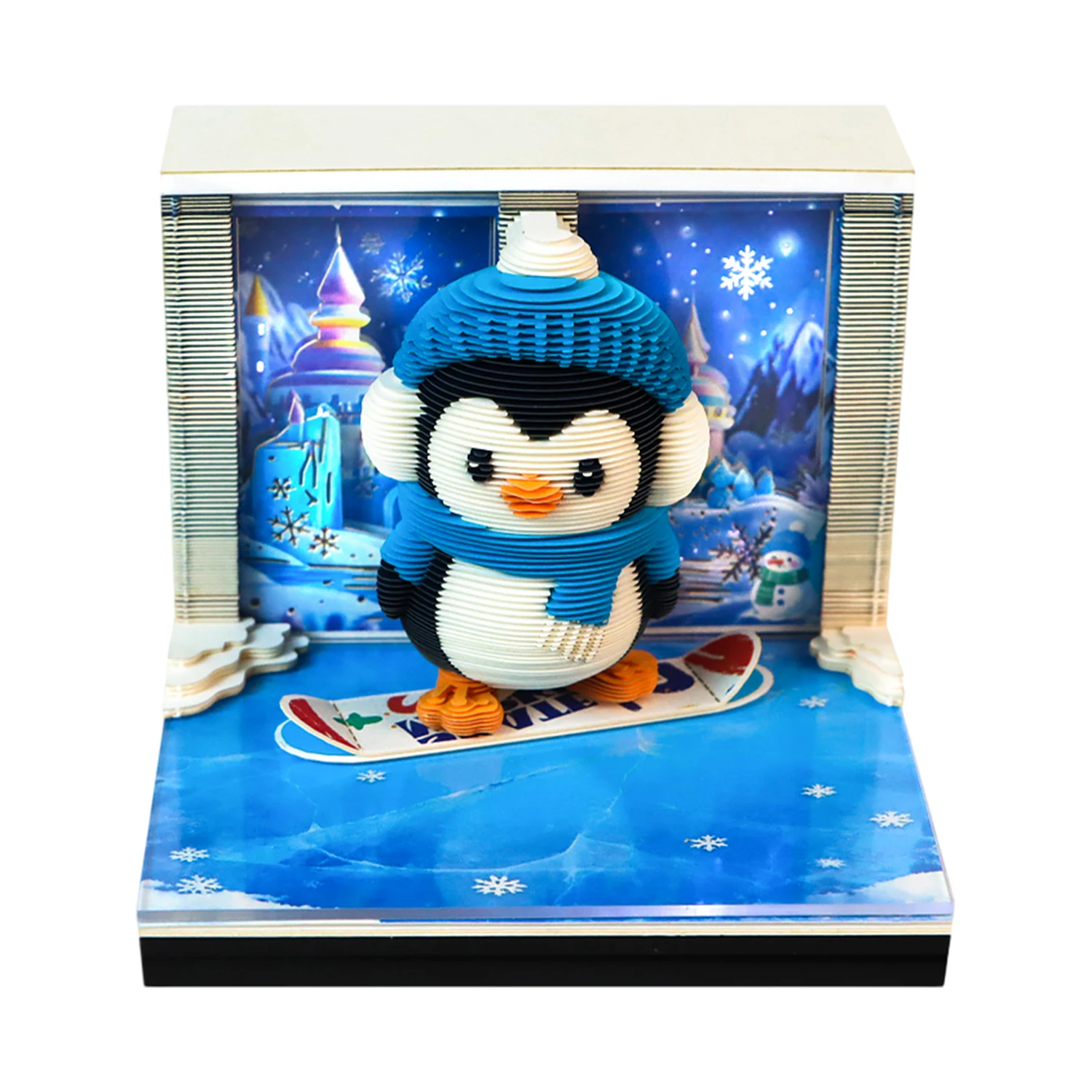 3D Time Piece Calendar 2027 Desk Calendar With LED Light 3d Tree Memo Pad Creative Desk Calendar