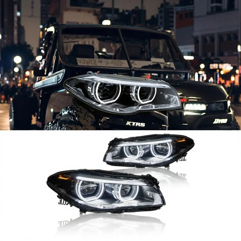 AKD LED Projector DRL Headlights for F10 F18 2010-2016 Car Styling 520i 525i 530i Auto Accessories 6000K Color 12V