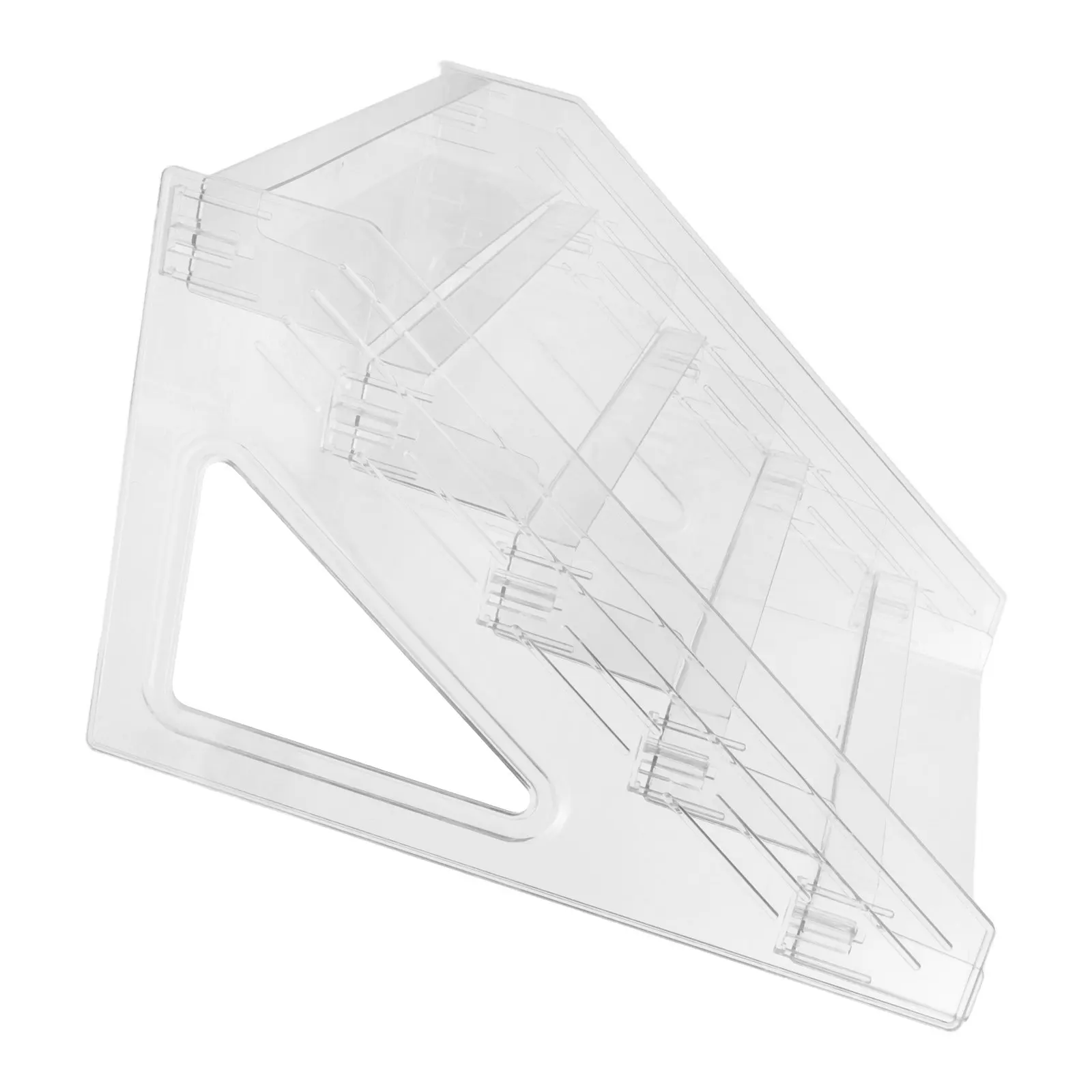 

5 Tier Acrylic Card Display Stand Transparent Desktop Holder for Business Cards Postcards Greeting Photos Trading Cards