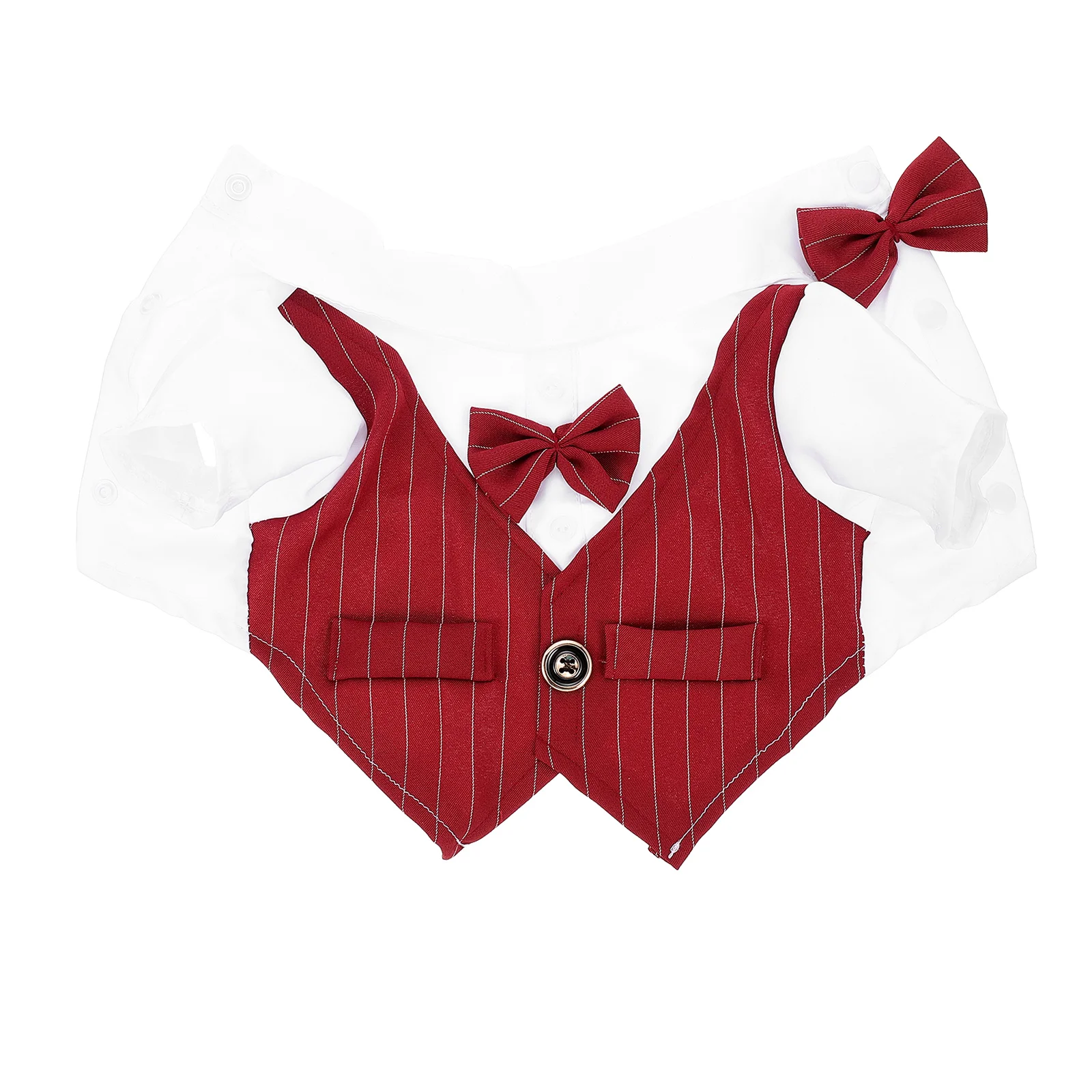 

Outfit Clothes for Pets Suit Dog Outfits Medium Kitten Polyester Tuxedo Shirt Boy