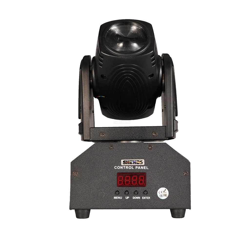 Imagem -02 - Shehds Mini Led Spot Beam 10w Moving Head Light Dmx512 Strobe para Casa Disco Bar Stage Wedding Show