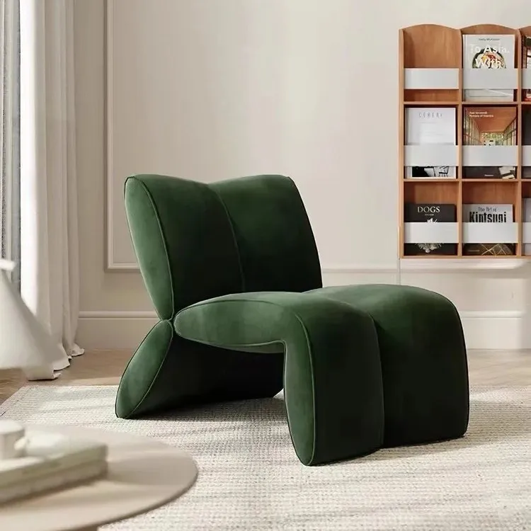 غرفة معيشة حديثة فاخرة وخفيفة مصممة كرسي أريكة فردي كسول