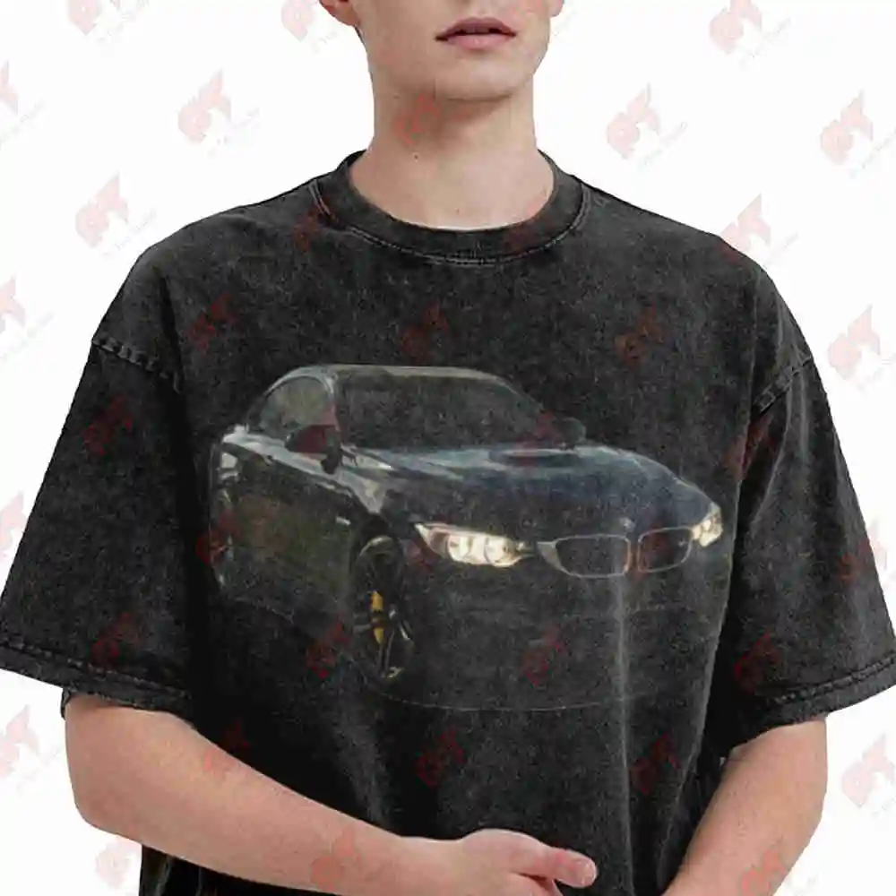 Bimmer M4 F82 German Sports Car Vintage Washed Tee Pure Cotton T-Shirt