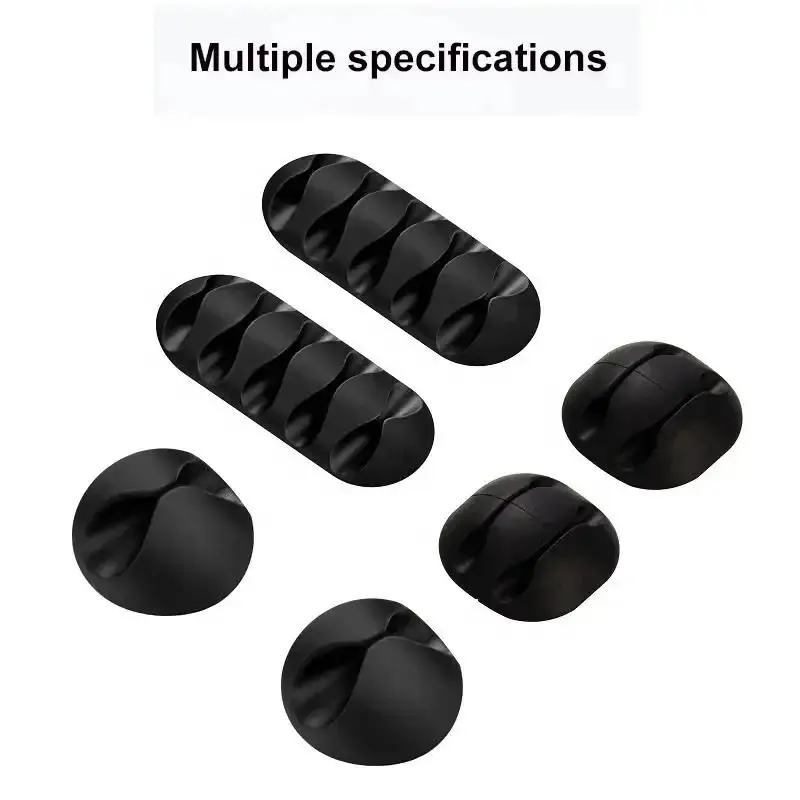 Cable Organizer Silicone USB Cable Winder Desktop Tidy Management Clips Cable Holder For Mouse Keyboard Headphone Wire Protector