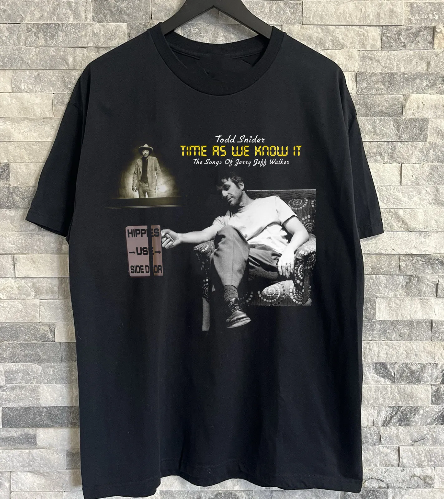 Todd Snider Time As We Know It Black T-shirt Full Size S-5XL DS32