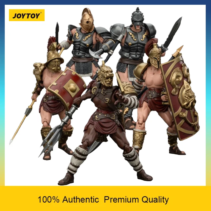 In Stock 1/18 JOYTOY Strife Series Roman Gladiator Part 2 5-Pack Fully Articulated Ancient Action Figure Collectible Toy Gift