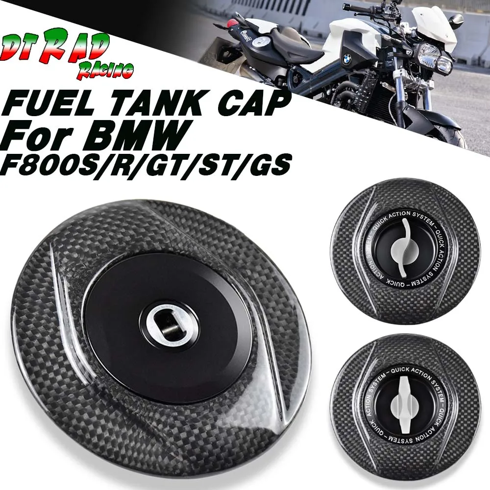 

New Carbon Fiber Quick Gas Fuel Tank Cap For BMW F800S/F800R/F800GT/F800ST/F800GS Motorcycle With Key Locking Oil Filling Cover