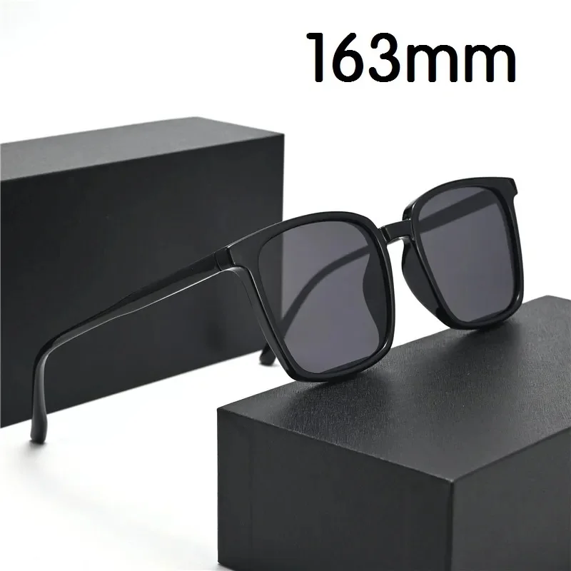 Vazrobe 163mm Oversized Men Sunglasses Polarized Women TR90 Big Large Sun Glasses for Male Female Square Black Shades Fat Face