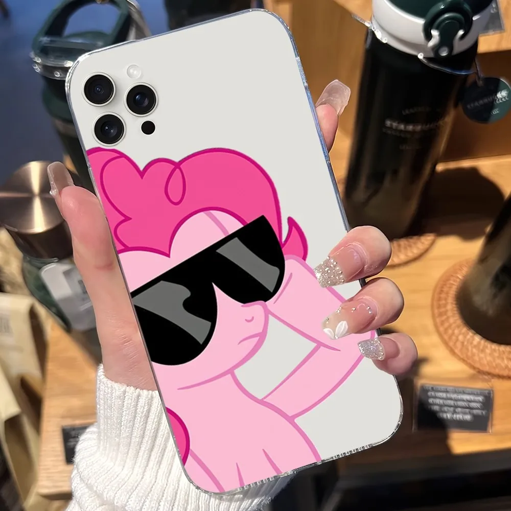 M-My Little P-Pony Phone Case For iPhone Mini Plus 11 13 12 14 15 8 Pro XS Max X SE XR Transparent Shell