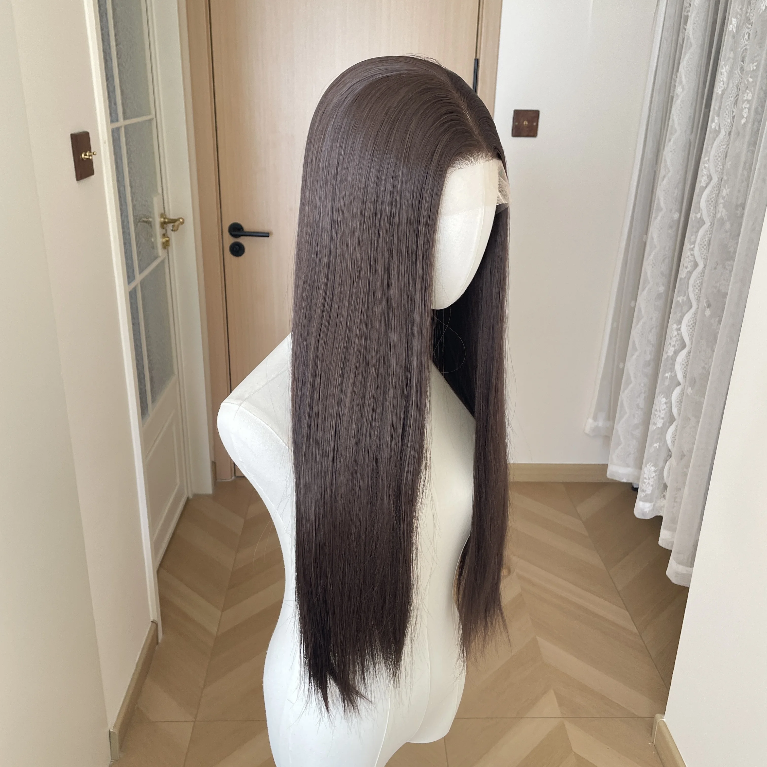 parrucche-in-pizzo-integrale-in-capelli-sintetici-castano-medio-per-donne-nere-resistenti-al-calore-26-pollici-di-lunghezza-lisci-annodati-a-mano-con-riga-libera-150-di-densita