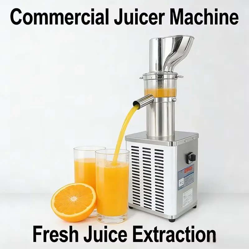HN QDMECH Commercial Grade High-Speed Juice Extractor Electric Juicer Machine Fruit Vegetable Juice Making Equipment Juicer