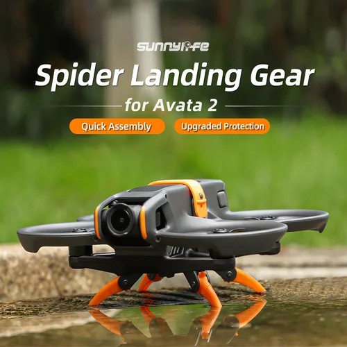 Imagen 1 del producto Piezas de Dron, tren de aterrizaje plegable de araña para DJI Avata 2, accesorios para Dron, trípode de pata de aterrizaje extendida