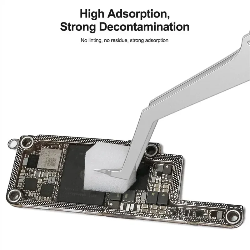 RELIFE HO1 500PCS Pre-tagliato Nano Spugna per pulizia Nessun residuo Scheda madre del telefono cellulare CHIP Spugna per rimozione polvere della tastiera