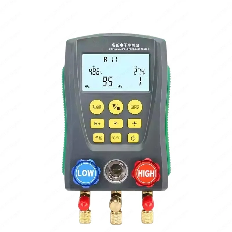 Automotive Air Conditioning Vacuum Pressure Gauge, Air Conditioning Temperature Tester, Valve Tools