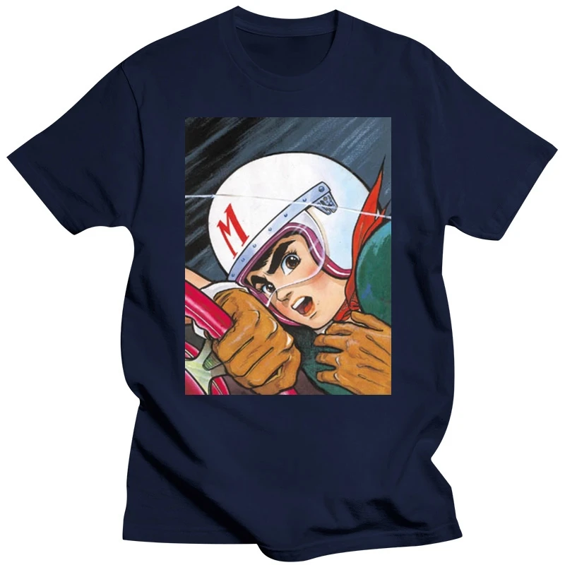 Speed Racer Close Up Official Mens T-shirt (White) men t shirt