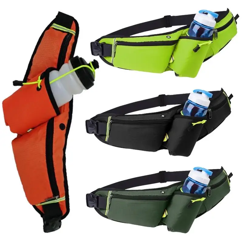 Sports Fanny Pack Water Bottle Elastic Waterproof Mobile Phone Bag Mobile Phone Fitness Bag Water Bag Backpack Outdoor Run Gear