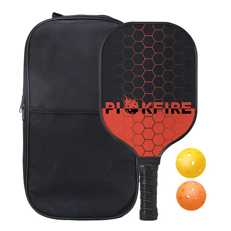 Remo de pickleball de cinco estrellas de fibra de carbono con tablero de panal