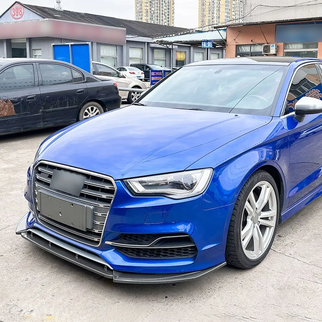 For Audi A3 S3 8V Front Bumper Splitter Lip 2013 2014 2015 2016 Pre-Lci Bumper Diffuser Front Bumper Lip Spoiler Guard Body Kits