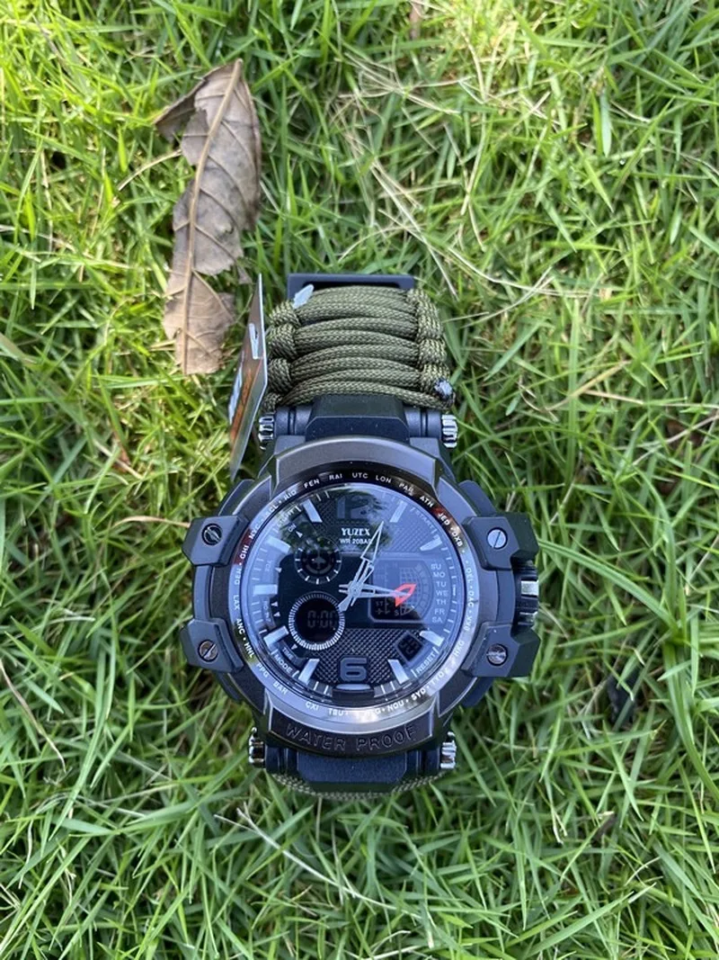 Watch Multifunctional Waterproof Military Tactical Paracord Watch Bracelet Camping Hiking Emergency Gear EDC часы женские