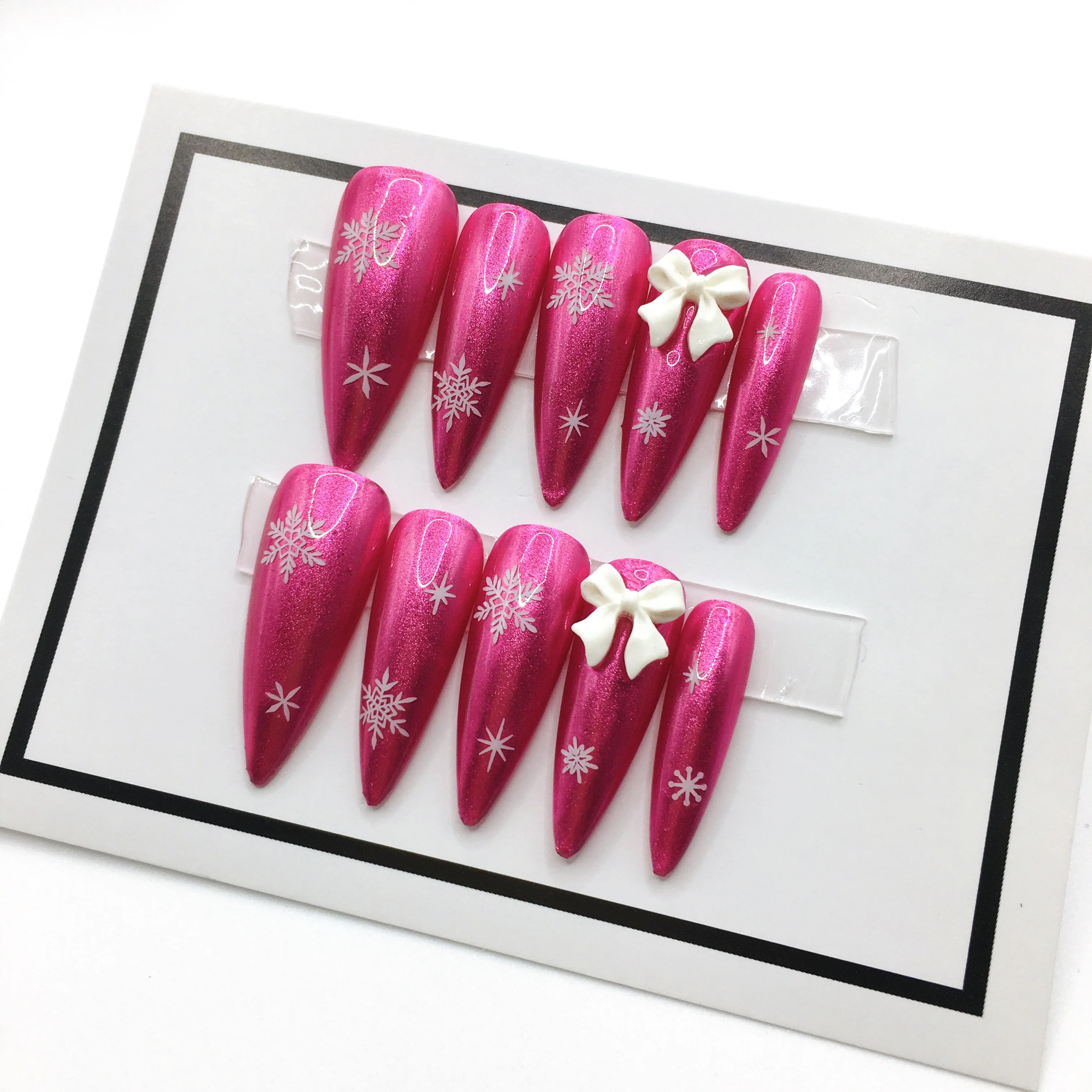 3D Fruit acrylic press on nails Handmade False Nails wholesale customized press on nails for summer