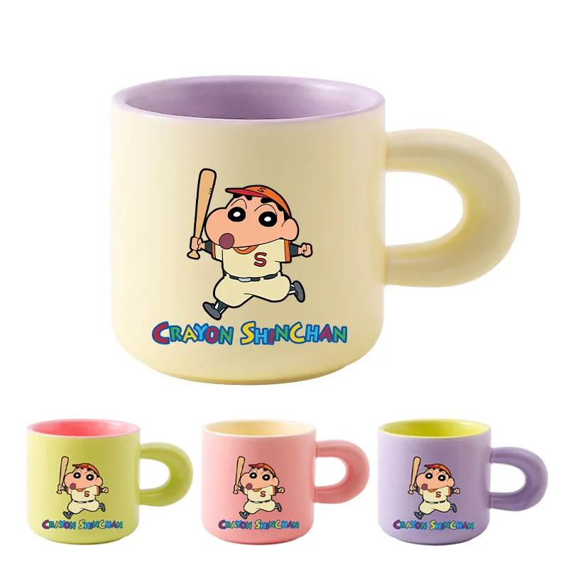 

Anime Crayon Shin-chan Ceramic Mug Cute Coffee Tea Drinking Cup Women Cartoon Breakfast Milk Mug Kitchen Tableware Birthday Gift