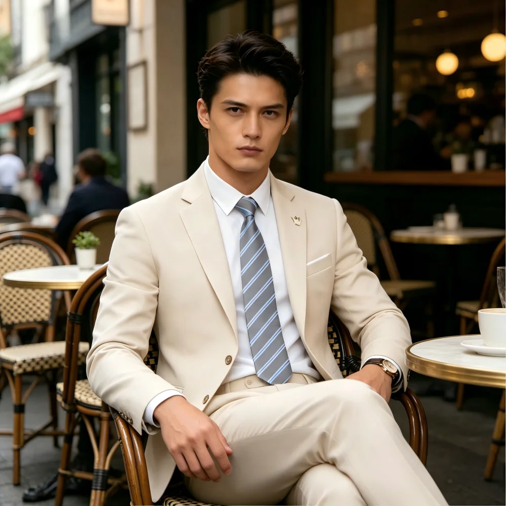 

Мужской ретро-костюм из льна, 2 предмета, для пляжной свадьбы, летний, приталенный, для жениха и шаферов, традиционный льняной костюм для мужчин