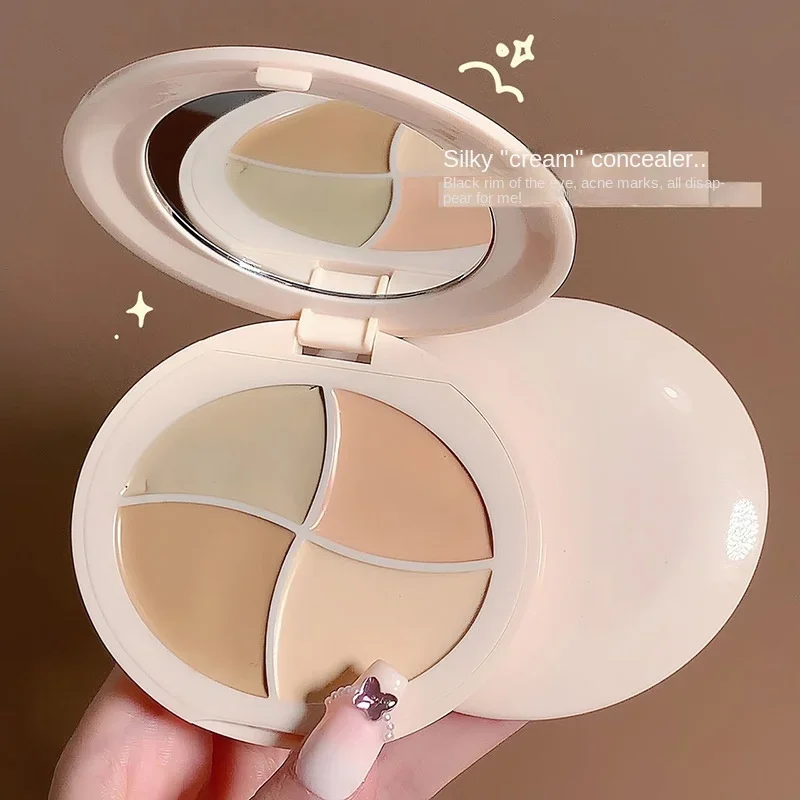 คอนซีลเลอร์แต่งหน้า Palette Moisturizing Dark Complexion Coverage Spot Dark Acne Circles Contour Foundation ครีมเครื่องสําอาง