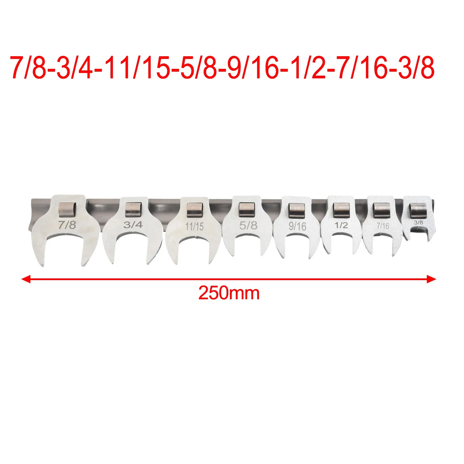 8Pcs 3/8 Inch Drive Wrench 3/8-7/8 Imperial Foot Open End Spanner Wrenches Keys Movable Open Ratchet Wrench Open End Spanner