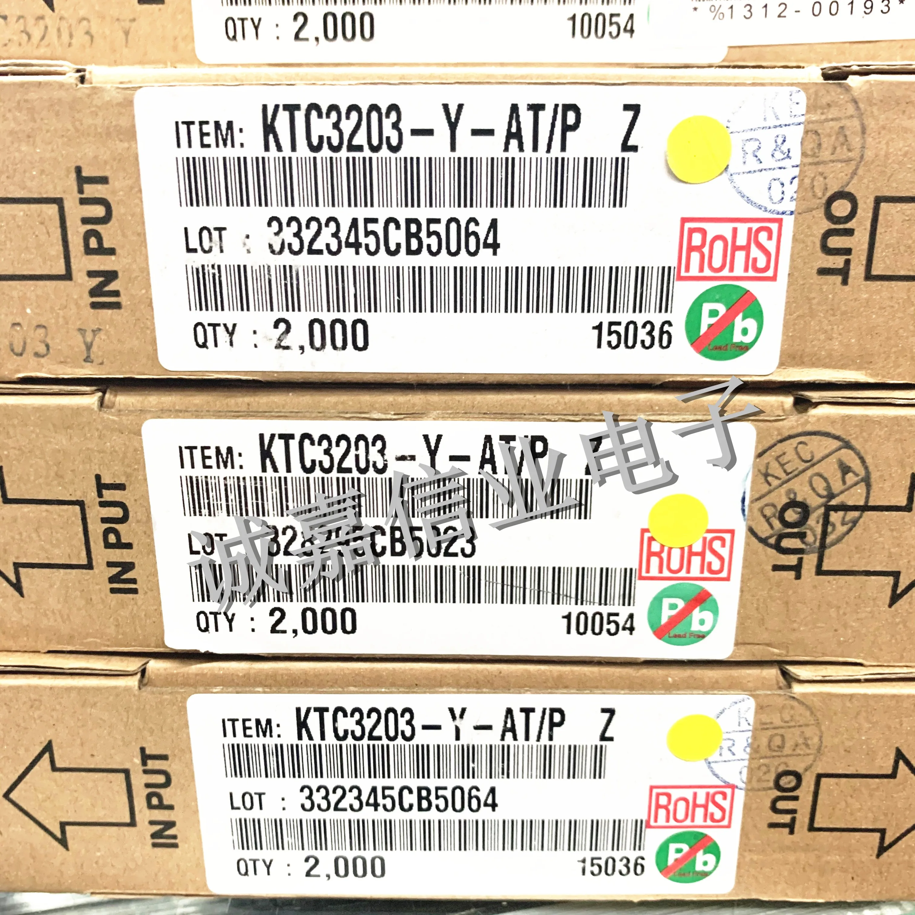 100 teile/los KTC3203-Y-AT/P ZU-92 KTC3203-Y C3203 Bipolar Junction Transistor, NPN Typ
