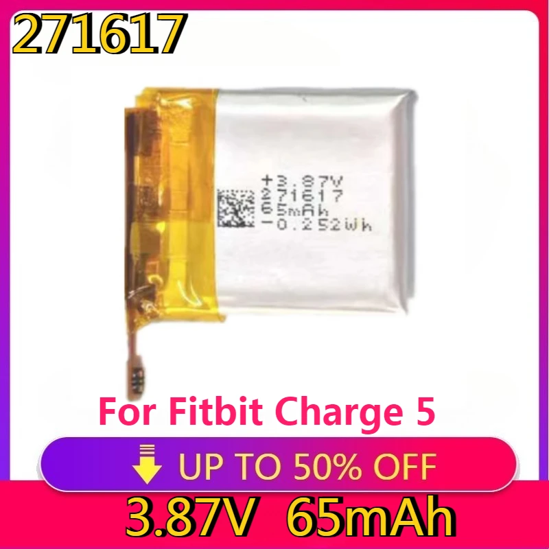 

New High Quality Replaceable Replaces 65mAh 271617 Battery for Fitbit Charge 5 Smart Sports Watch Batterie Accumulator