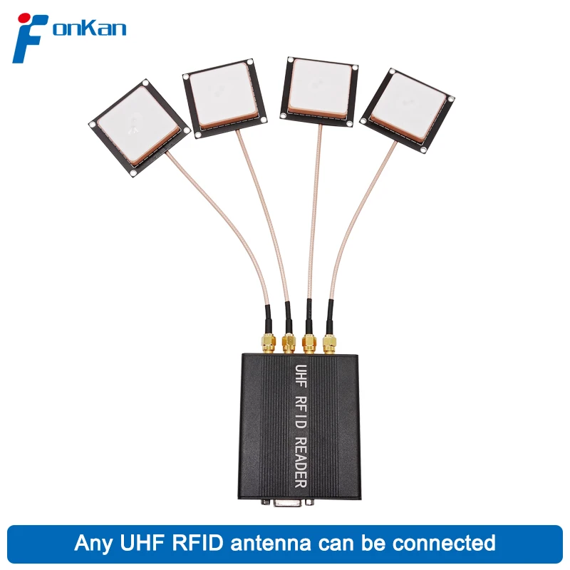 Imagem -04 - Fonkan Rs232 Interface Mini Antena Porta Iso180006c Livre Sdk Uhf Rfid Leitor