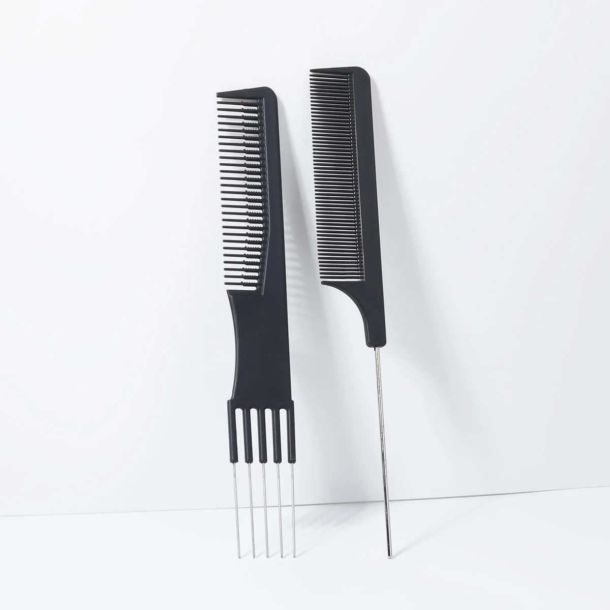 

2 шт., расческа с крысиным хвостом, стальной штифт, крысиный хвост, термостойкие расчески из углеродного волокна с хвостом из нержавеющей стали