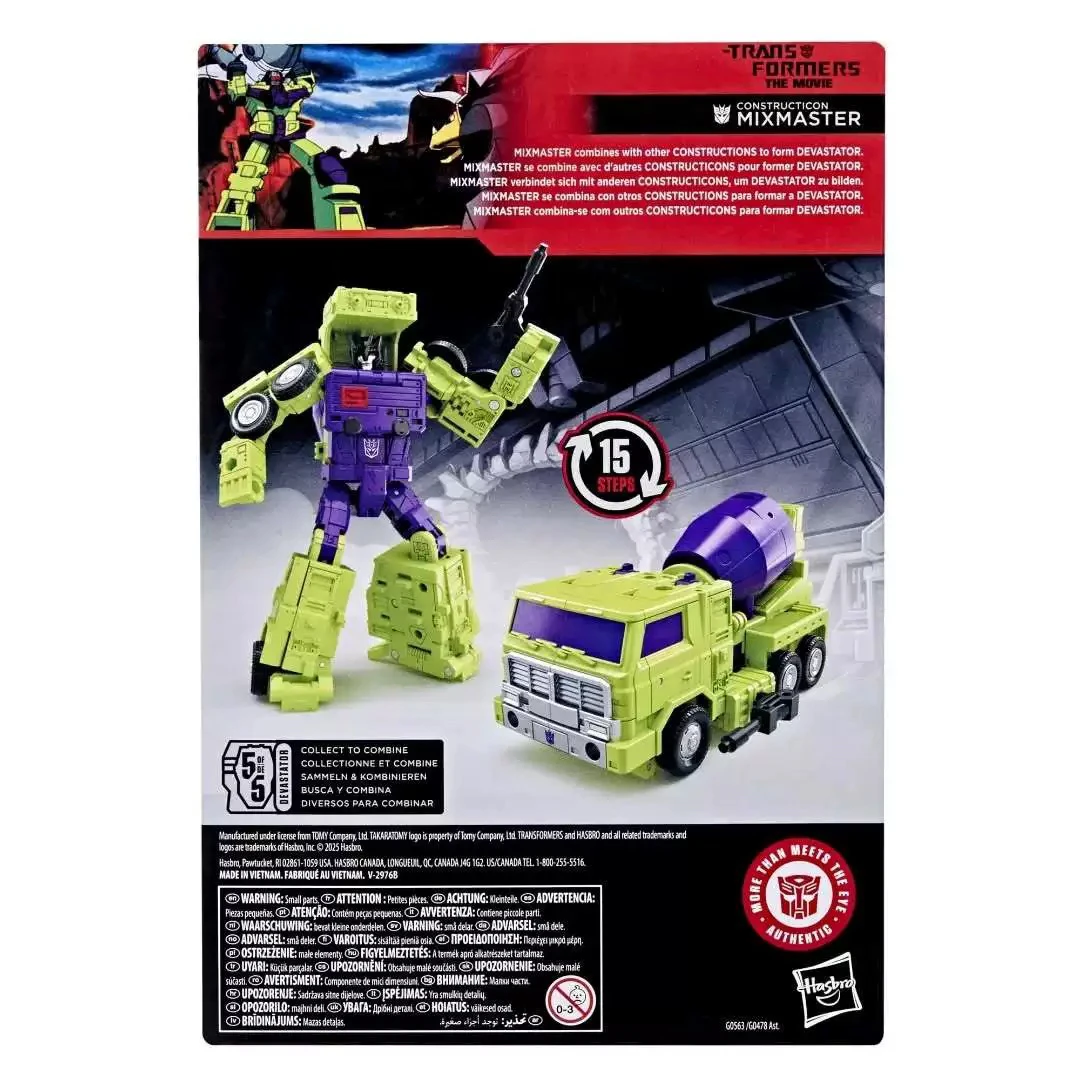 Transformers: The Movie Studio Series 86 Constructicon Mixmaster Converting Actionfigur Roboterspielzeug G0563