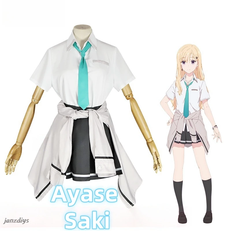 

New item anime Days with My Stepsister Cosplay Ayase Saki School Uniform Costume Halloween Party Role Play Clothing New