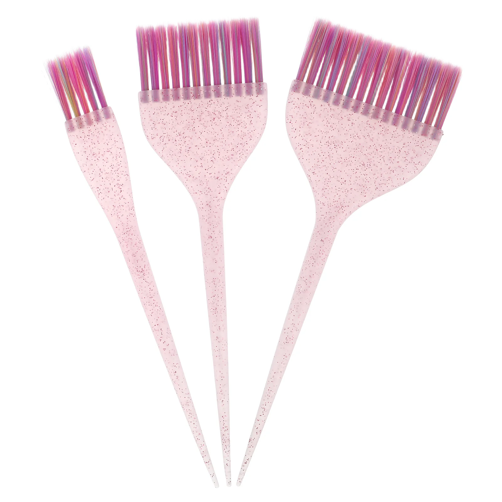 

3 Pcs Hair Dyeing Comb Highlighting Oiling Applicator Brush Tinting Brushes Nylon Coloring