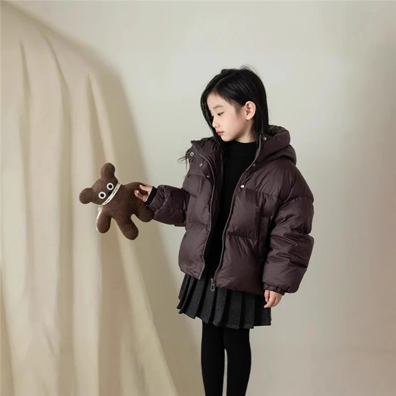 Kinder Warme Daunen-Baumwollmäntel Herbst Winter Jungen Mädchen Gefütterte Jacken Kinderbekleidung Baby Kapuzenparka Oberbekleidung 3-12 Jahre – Detail 10