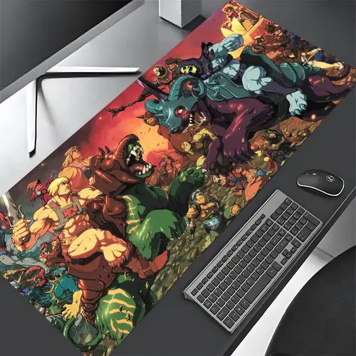 Imagen 1 del producto Alfombrilla de ratón He Man Masters Of Universe, alfombrilla de ratón para juegos, alfombrilla de ratón grande abstracta de 900x400x5mm, alfombrilla para jugador XXL, alfombra para escritorio de PC