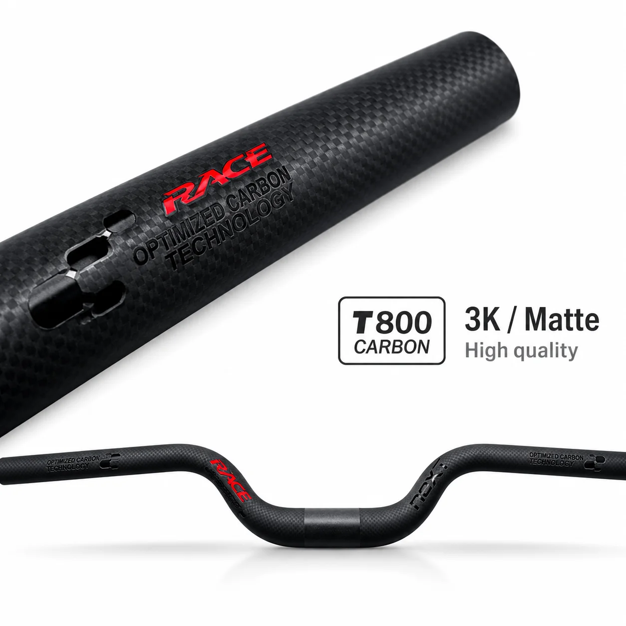 Full Carbon Fiber MTB Bicycle Handlebar Riser 31.8mm Ultralight 580-700mm Mountain Folding Road Bike Handle Bar Parts