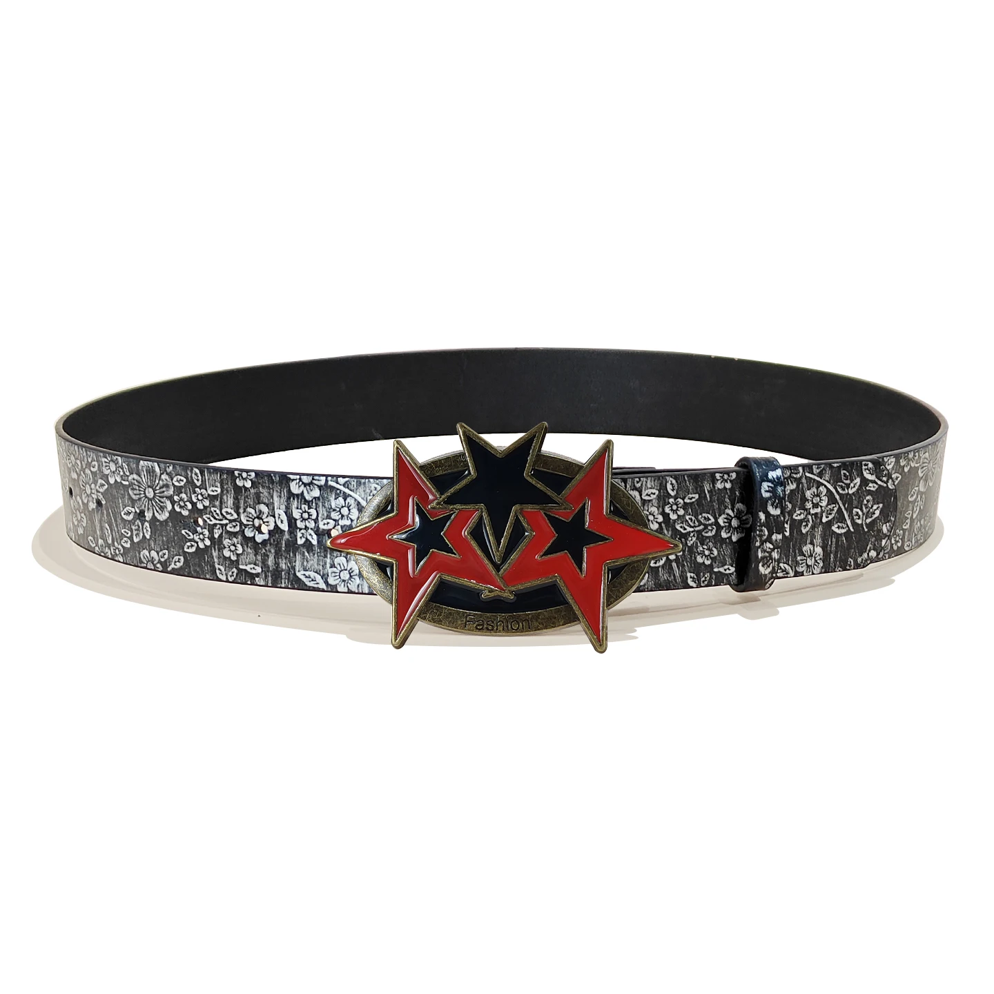 New Fashion Luxury Belt Black Punk Accessories Girdle HipHop Y2k Star Buckle Jeans Skirt Plus Size Waistband For Men Women - view 5