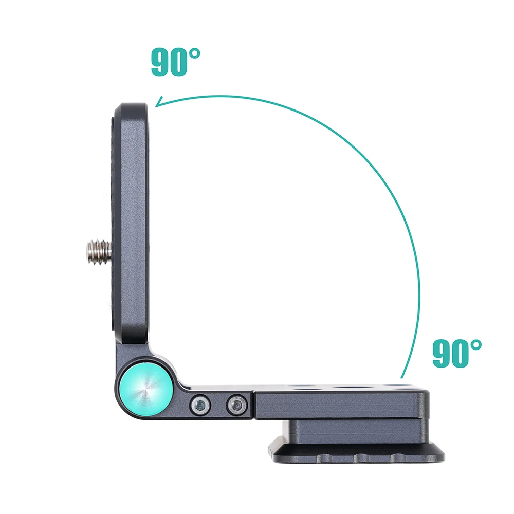 Складная L-образная пластина для камеры FOTGA, быстросъемная пластина, вертикальная плата, штатив, горизонтальный и вертикальный кронштейн, складной легкий кронштейн