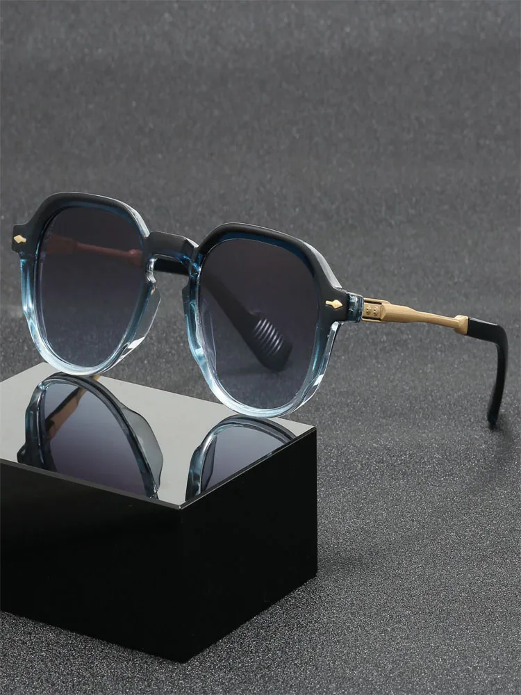 2025 Neue Farbverlauf-Sonnenbrille Unisex Mode Retro UV-Schutz Brillen Vielseitige Outdoor-Eyewear – Detail 3