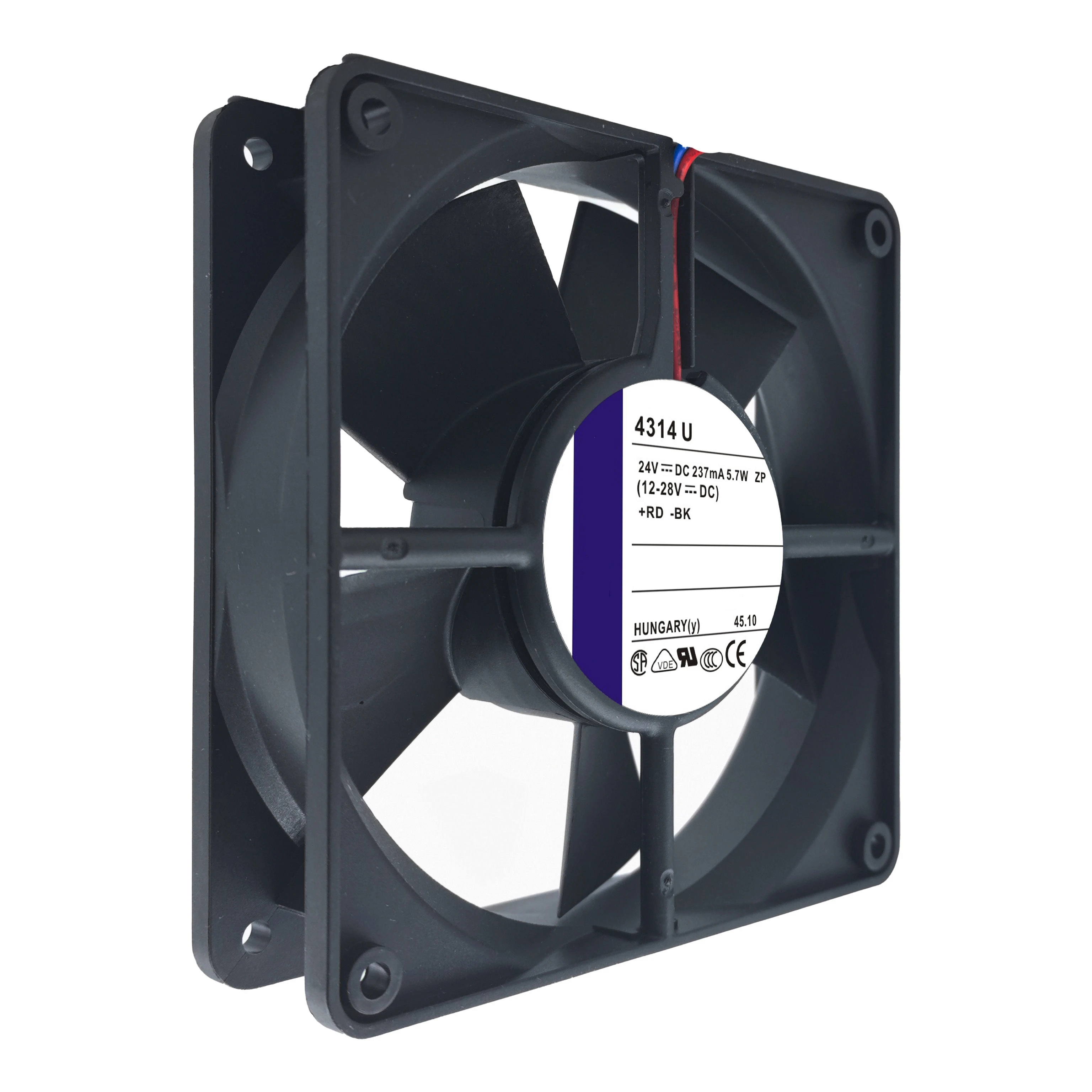 مروحة تبريد 4314 U TYP4314U DC 24V 237mA 5.7W 12cm 12032 120X120X32MM