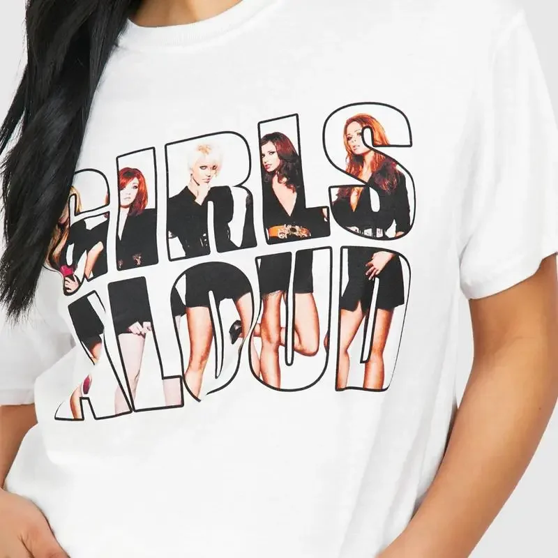 Girls Aloud band white T shirt short sleeve All sizes S 5Xl 1F351