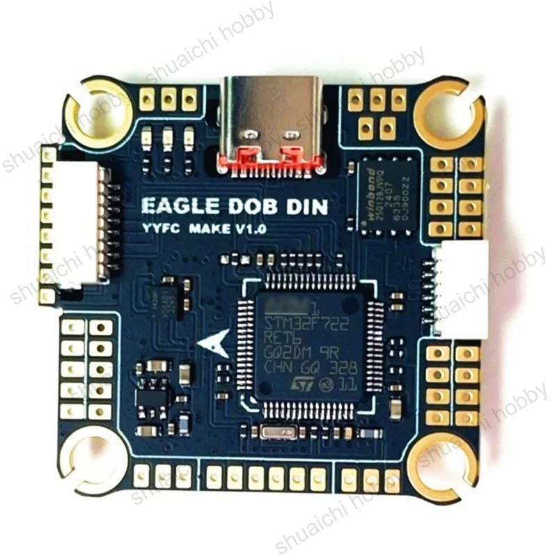 2-6S FC&ESC Stack F722 Flight Control w 55A/60A Electronic Speed Controller Support PWM/Multishot/Dshot300 Signals for FPV Drone