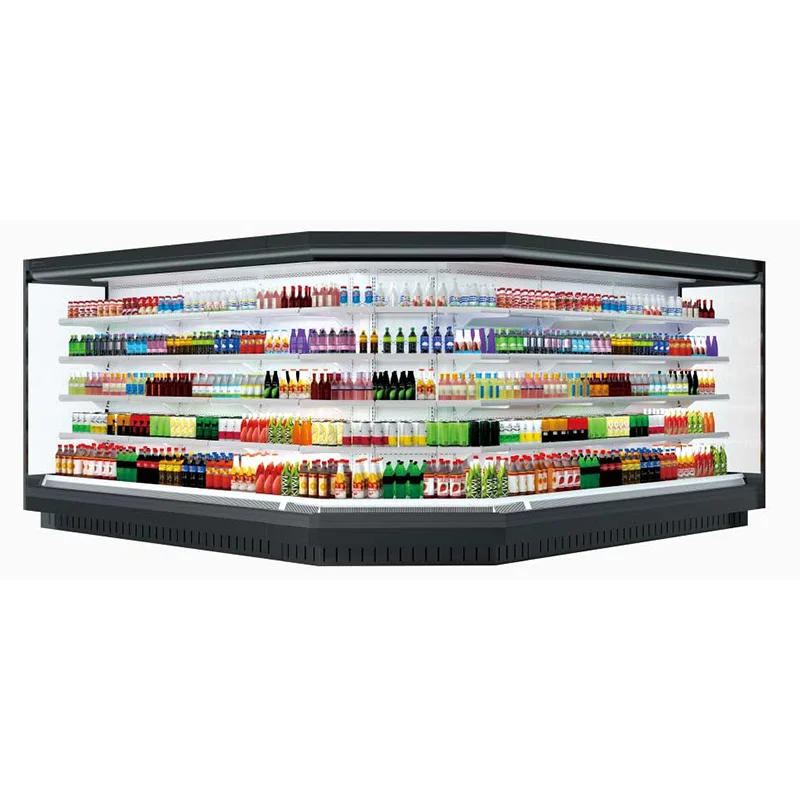 Vegetable Drink Beverage Chiller Commercial Freezer Refrigeration Equipment for Supermarket Display Custom