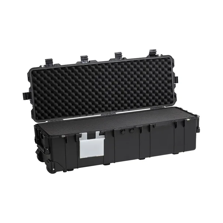 KQX Outdoor Car Carrying Multi-Purpose Luggage Black Waterproof Hard Handle Tool Box Shockproof Protective Case for Storage Carr
