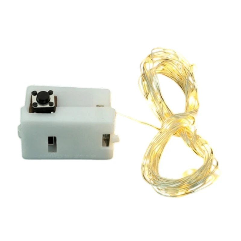 Guirlandes lumineuses Led scintillantes à piles, 3 modes, Mini guirlandes lumineuses pour pots Mason, Vases, bricolage, décorations de fête de mariage