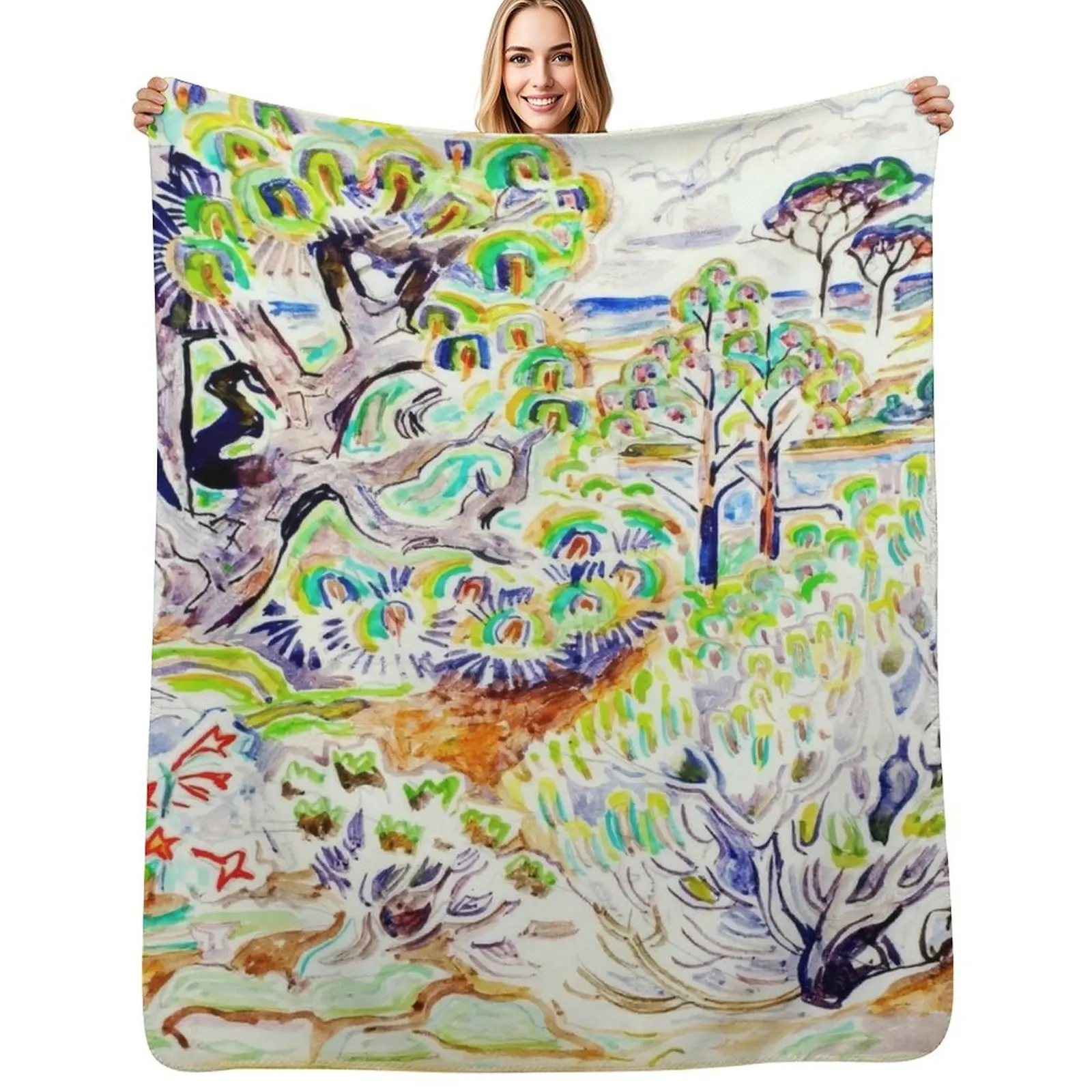 

Walter Anderson Throw Blanket Bed covers Moving Sofa Beautifuls Blankets